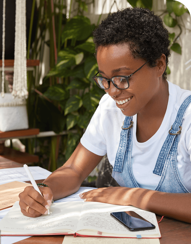 Person writing